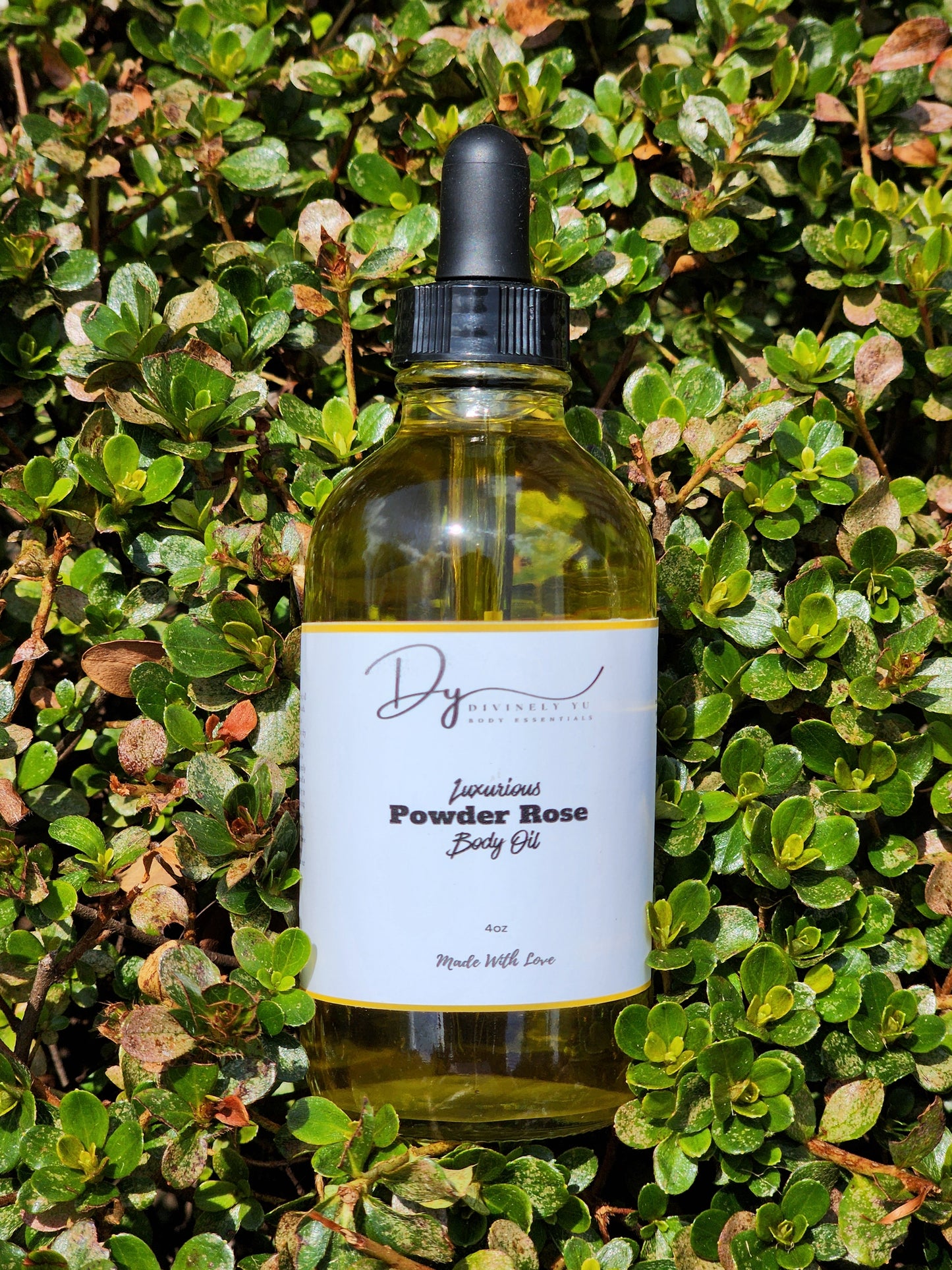 Powder Rose Body Oil – Floral Hydration Glow | Divinely Yu