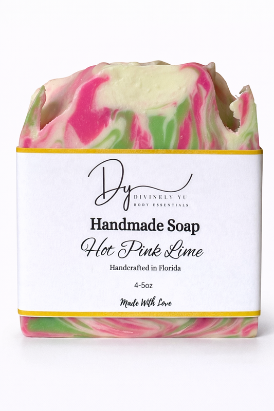 Hot Pink Lime Soap
